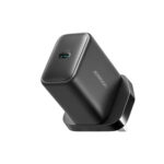 JOYROOM JR-TCG13 45W GaN USB-C Charger in black, featuring a compact design and fast charging capabilities with USB-C port for various devices.