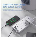 MC16 2 Meter MAx 3250W capacity 8 AC ports Power Socket with PD and QC fast charging USB ports