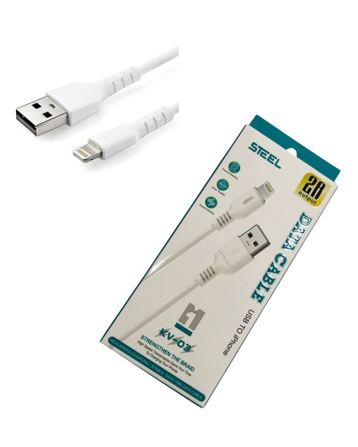 Steel Brand Durable Fast Charging Data Cable – High-Speed & Tangle-Free - Image 9