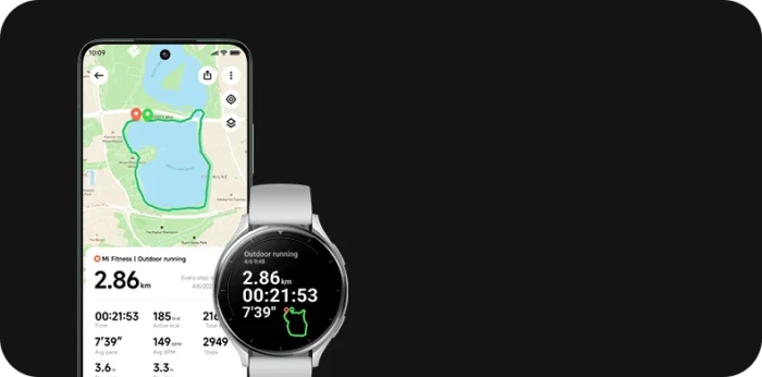 Xiaomi Watch 2 Sliver Case With Gray TPU Strap