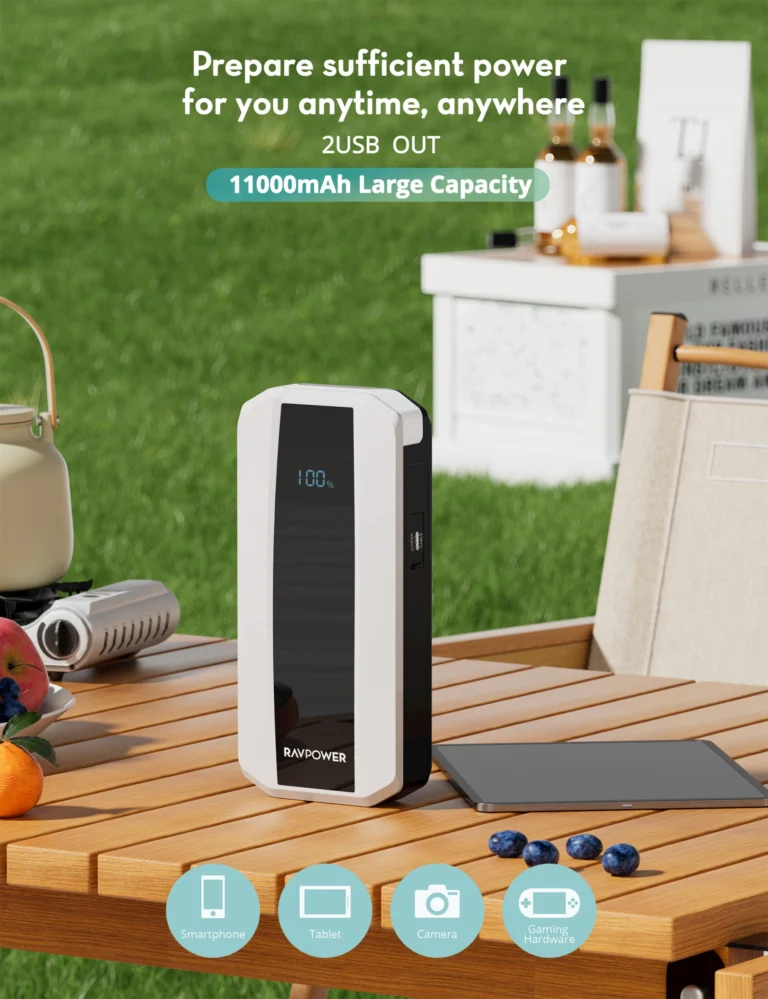 RAV Power 11000mAh (40.7Wh) Jump Starter